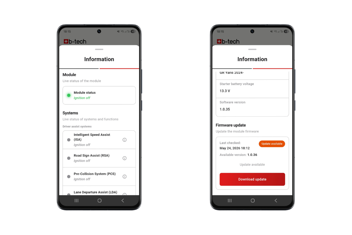 22. Live Status and Information Screen